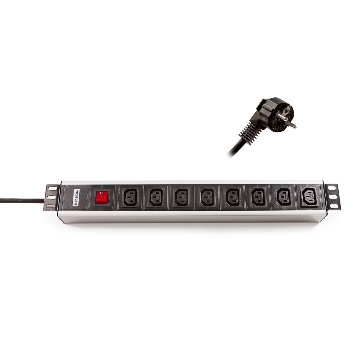 Keline rozvodn&yacute; panel 19", 8 x IEC320 C13